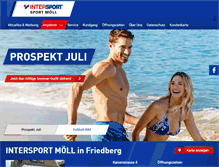 Tablet Screenshot of intersport-sport-moell.de